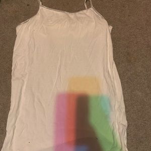 white tank top